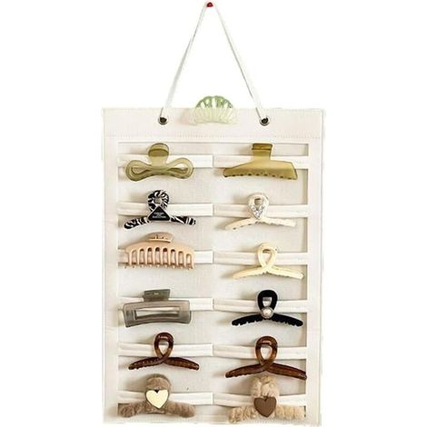 Organisateur de pince à griffes - support mural en feutre - Accessoires de rangement de ménage - Support d'affichage peu encombrant (1/5)