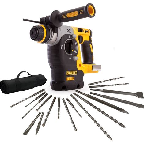 Dewalt DCH273N Cordless XR 18v SDS Brushless Hammer Drill 3 Mode + 17 Piece Set (1/5)