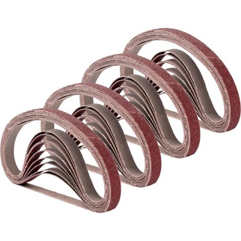 533x75 Schleifband, Körnung 120, zum Schleifen von Holz und Polieren von Metall, Packung mit 15 Aluminiumoxid-Bändern