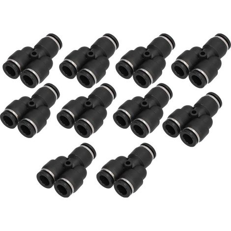 3-Wege-Kupplung für 12-mm-Schlauch, leicht zu demontieren, auslaufsicher, innen graviert, für automatische Anlagen (1/5)
