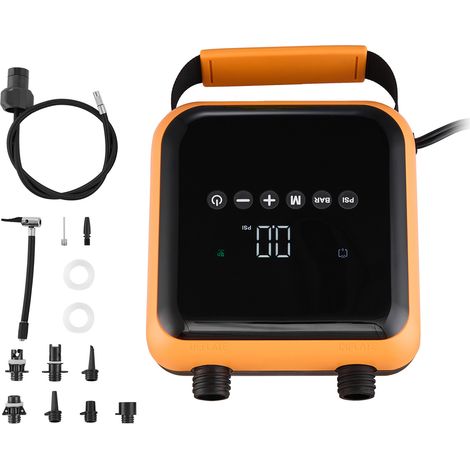 Mophorn Elektrische SUP-Luftpumpe (40 PSI) – Zweistufige tragbare Pumpe mit automatischer Abschaltung und 12 V DC Anschluss, geeignet zum Aufpumpen und Entleeren von aufblasbaren Paddleboards