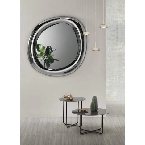 Specchio sagomato MOVE 72X80 cm con cornice curva Fume' (1/2)