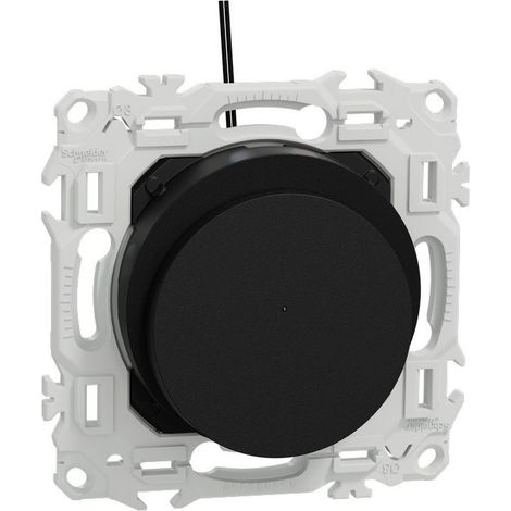 Interrupteur à carte - LED localisation incluse - 10 AX - Odace 2025 - S940283 - Schneider - Noir onyx (1/3)