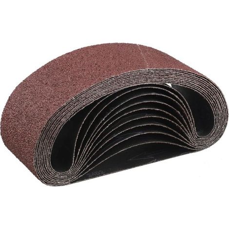 Bande Abrasive 75x 533 mm,10PCS 40 grain Ensemble de Bandes Abrasives- (1/4)