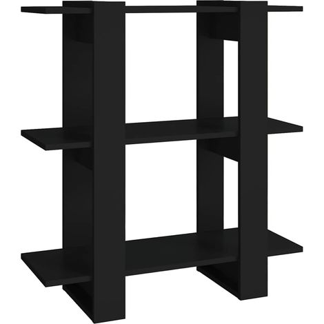 Maison Exclusive - Estantería/divisor de espacios negro 80x30x87 (1/5)