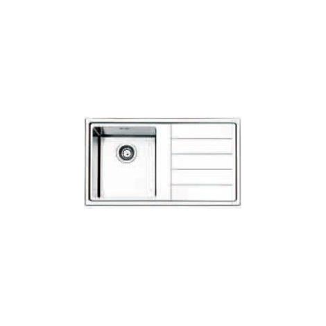 Apell 8032529198991 Linear Plus Lavello da incasso 1 vasca con gocciolatoio destro Acciaio inox spazzolato (86x50x28.5 cm) colore Acciaio inox