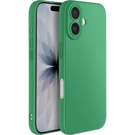 Coque - AVIZAR - iPhone 17 - Silicone Souple - Renfort Bloc Caméra - Vert (1/5)