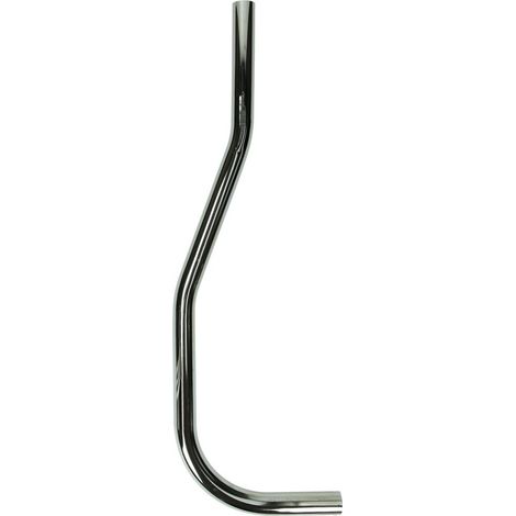Tuyau pour chasse d’eau urinoire 26/28mm fortement ondulé,600 mm, laiton chromé