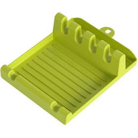 Outil de cuisine en silicone : repose-cuillère, support pour spatule, étagère pour spatule et louche, support pour couvercles de casseroles, organisateur