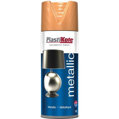 Premium Flat Copper Metallic Spray Paint - 400ml by PlastiKote