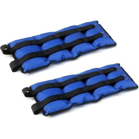 Poids Chevilles Poignets - 1,5 à 4 kg - Tissu Oxford Réglable - Pour Fitness - Lot de 2 (1/3)