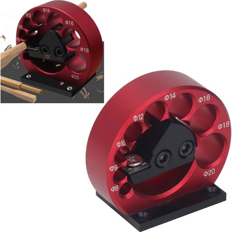 Le kit de gabarit à broches réglables de 8 à 20 mm est idéal pour un travail du bois efficace et précis et la fabrication de barres rondes. (1/5)