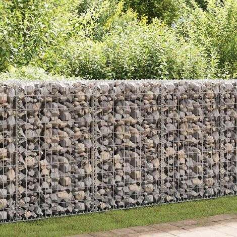 Mur en gabions avec couverture, acier galvanisé, 100×20×100 cm (1/5)