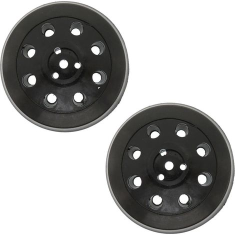 Disque de ponçage rond 8 trous 2 pièces, disque de ponçage et de polissage 125 mm, adapté pour Bosch PEX 125 (1/4)