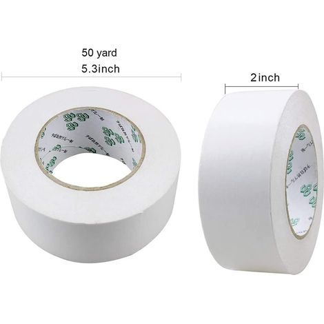 Rotolo di nastro adesivo per impugnatura da golf di alta qualità da 50 mm50 m, biadesivo, ad alta viscosità, facile da strappare, adesivo per impugnature da golf (1/4)