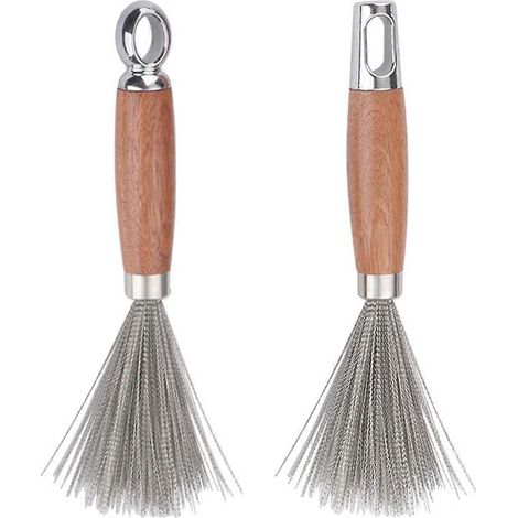 Brosse à casseroles en acier inoxydable, brosse à vaisselle robuste en acier inoxydable, éponge à récurer pour casseroles, nettoyage de cuisine efficace et antirouille (1/5)
