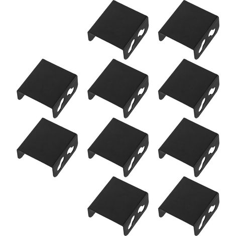 Support de Radiateur pour Ordinateur Double Ventilateur, Fixation en Fer 10pcs pour Refroidissement, Compatible DIY Gaming et Support de Refroidissement Carte Graphique (1/5)