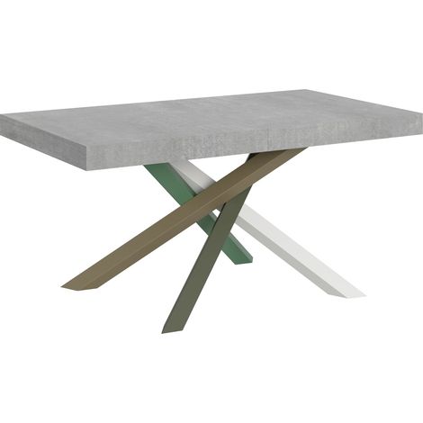 Tavolo Allungabile 160-420x90x77 cm Volantis Cemento (1/5)