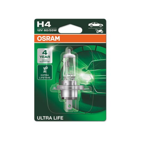 Osram Automotive 4062172395748 Ampoule halogène Ultra Life H4 55/60 W 12 V (1/3)