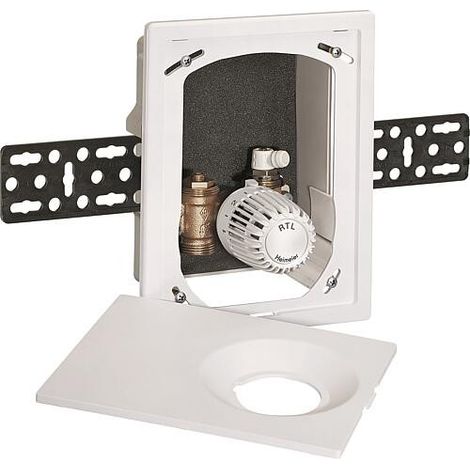 HEIMEIER Boîtier encastré Multibox Eclipse RTL avec RTL, blanc RAL 9016, 9319-00.800