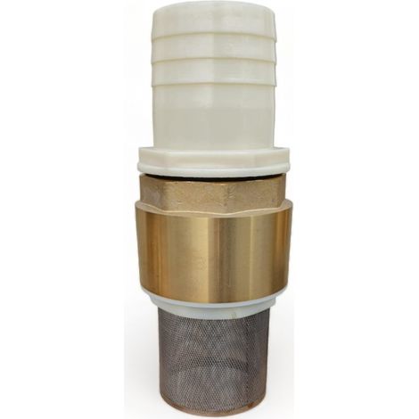 Clapet anti retour en laiton 3 pouces (80 mm) – Crépin intégrée pour filtration – Optimise l'amorçage des pompes – Applications arrosage et irrigation – Dunsch (1/3)