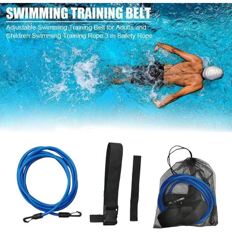 Schwimmtrainingsgürtel, Schwimm-Bungee-Seile, Widerstandsbänder, Schwimmleine, stationäres Schwimmen, Schwimmgeschirr, statischer Schwimmgürtel (1/5)