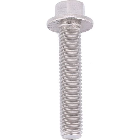 10 vis à bride à tête hexagonale M8 en acier inoxydable SS304 avec rondelle intégrée (1/5)