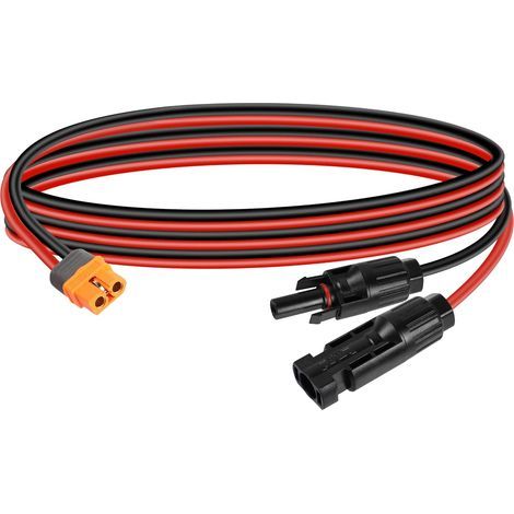 XT60i Solar Cable, 12 AWG, 1.5 m, IP68 Waterproof Connector, For Portable Station (1/5)