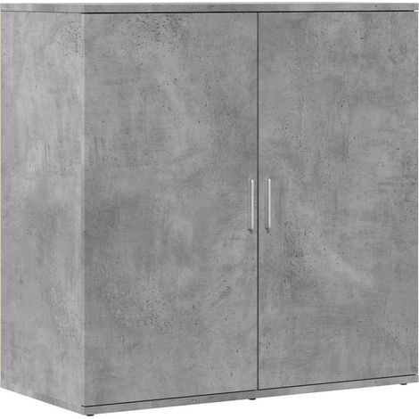 Maison Exclusive - Credenza Grigio Cemento 79x38x80 cm in Legno Multistrato