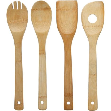 Set da 4 utensili da cucina in bamboo Naturale (1/5)