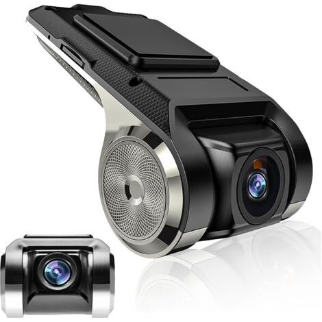 Camera Dash Voiture HD Mini DVR Enregistreur Caméra de Voiture Angle de Vision de 140 °, G-capteur, GPS Intelligent ADAS Driving Recorder USB Car DVR pour Android Autoradio Soutien TF (Max 32G) (1/5)