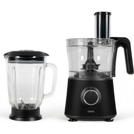 Robot da cucina multifunzione nero da 1,5 l e 600 W - DOP250N - Livoo