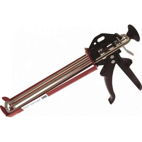 Pistolet extrudeur pro 1 pour scellement chimique – Armature renforcée – Double barre de poussée – Pour cartouches 165ml, 280ml, 300ml – Sylex