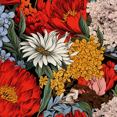 Tela decorativa para exteriores Oxford - Motiv Blumen I DX5119 (1/5)