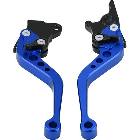 Paire de poignées de levier de frein et d'embrayage en aluminium CNC pour moto (1/5)