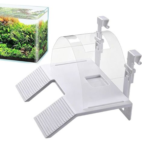 Rampe pour Tortue d'Aquarium - Échelle Double Reptile Repos Zone Bain Reptile pour Amoureux Animaux Salon Bureau Étude Terrarium Enclos Bac Alimentation Abris Magasin Bureau à Domicile (1/5)
