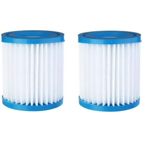 Lot de 2 filtres pour pompe de filtration de piscine (1/5)