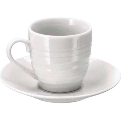 Tazza Caffè Porcellana Linee Pz 6 Ad