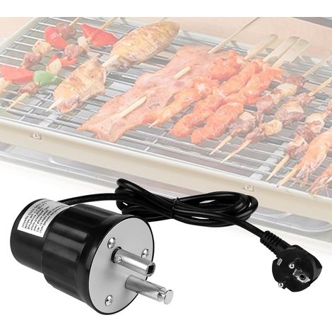 Barbecue Motor Electric Grill Motor Roaster DC 220V 230V 240V Low Noise Motor Rotator for Outdoor Portable Barbecue Accessory for Barbecue Roast Stand Black (1/5)