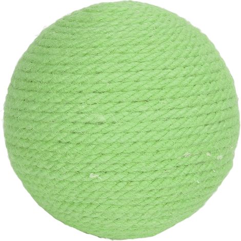 Boule de Sisal pour chat, soulage l'ennui, dents, griffes, meulage, grattage interactif pour chats, chaton, vert