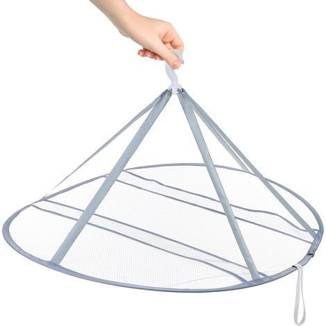 Étendoir à Linge Plat Maille Respirante pour Pulls Chaussures et Articles Délicats Filet de Séchage Suspendu Multifonction pour Intérieur et Extérieur (1/5)