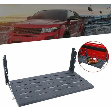Klappbarer Hecktisch aus Metall, 60 x 31 cm, für Jeep Wrangler JKLanglebig und korrosionsbeständigEinfache Installation
