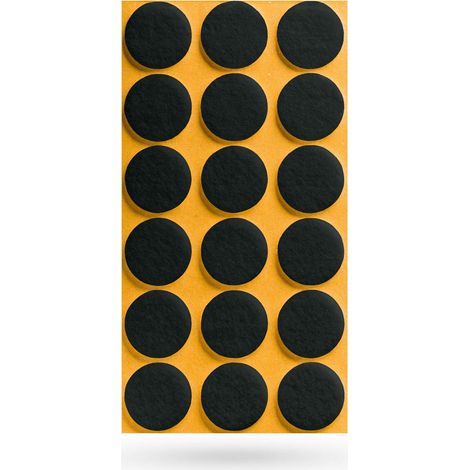 Filzgleiter Ø 25 x 3 mm selbstklebend schwarz (1/2)