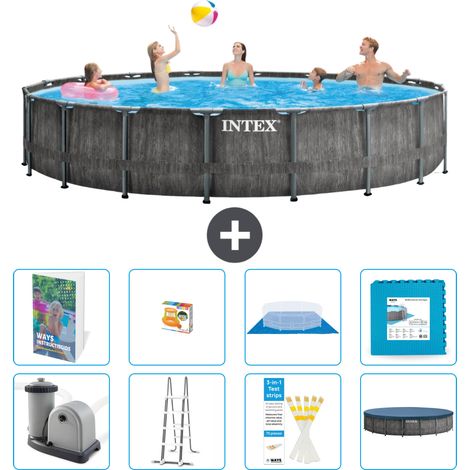 Prism Frame Pool Rund - 549x122 cm - 9-teilig S570