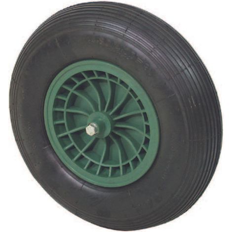 RUOTA PER CARRIOLA PNEUMATICA CON CUSCINETTI  perno mm.20x130, interasse mm.80    IL CAMPO