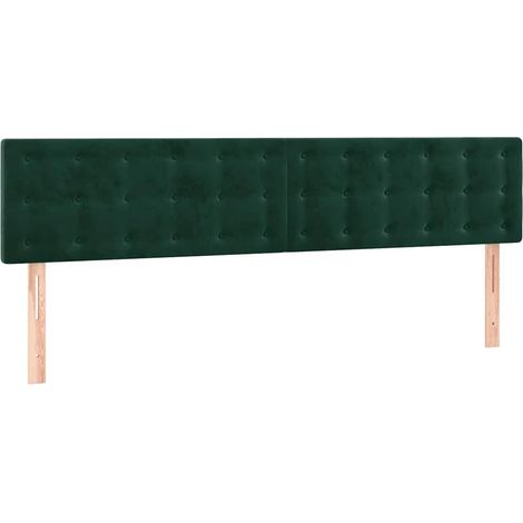 Maison Exclusive - Testiera Verde Scuro 160x5x78/88 cm in Velluto (1/5)