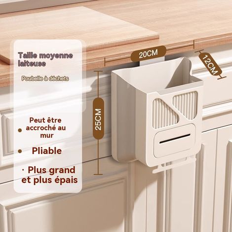 Structure pliable en caoutchouc souple PP+TPR épais, indéformable, inodore, imperméable et résistante à l'humidité, blanc laiteux(7L) (1/5)