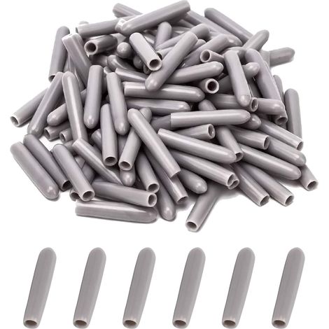 200 Capuchon, PVC Gris 25x3mm, Universel Lave-Vaisselle, Réparation Panier - 200 Capuchon, PVC Gris 25x3mm, Universel Lave-Vaisselle, Réparation Panier (1/5)