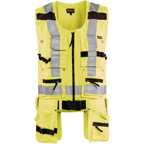 Gilet da lavoro porta attrezzi alta visibilità 3032 - Giallo fluorescente 4XL (1/5)