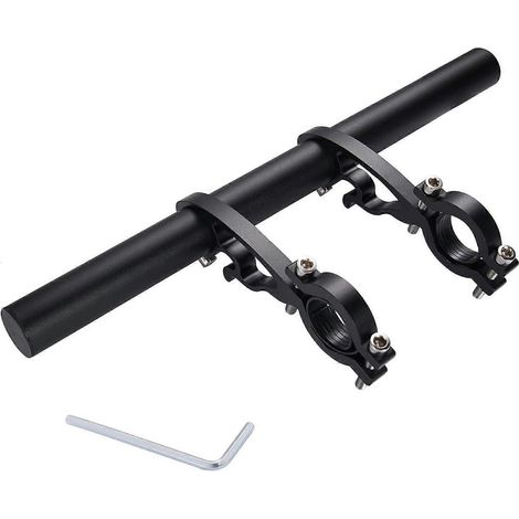 Extension de guidon de vélo, en alliage d'aluminium léger et résistant, pour fixer un support de téléphone portable pour vélo électrique, compteur de vitesse, GPS ou moto. (1/4)